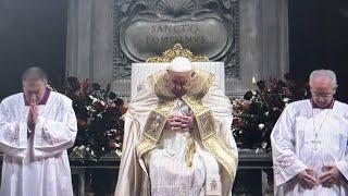 POPE FRANCIS CHRISTMAS EVE MASS & OPENING OF HOLY DOOR…