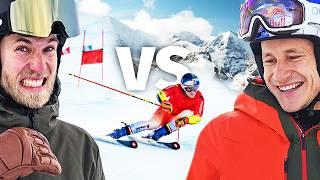 Skirennen gegen besten Skifahrer der Welt: Odermatt vs. Quast