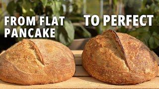 7 ANTI-FLAT SOURDOUGH BREAD TIPS