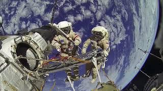 Astronauts Install Cameras outside the ISS ‍️