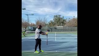 Racquet toss trick serve