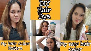 HAIR DYE AT HOME /DIY HAIR COLOR (sugar ash) Milky's Vlog