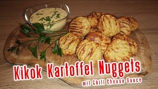 Kikok Hähnchen Kartoffel Nuggets mit Chili Cheese Sauce