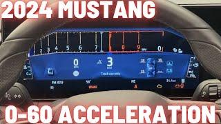 2024 Ford Mustang GT 5.0 V8 vs Ecoboost 2.3T 0-60 mph ACCELERATION