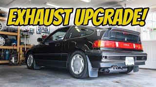 1988 CRX Si Restore Part 46 - HKS Exhaust!