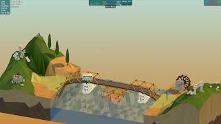 Poly Bridge Walkthrough - Desert Winds - 20m Double Overpass