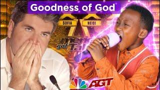 Incredible Young African Singer Changs AGT Stage to Church with Goodness of God Powerful Song