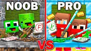 Mikey vs JJ : NOOB vs PRO Ninja Student Survival Battle in Minecraft ! (Maizen)