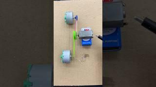 DIY DC to DC Motor Generator | How to Make a DC Motor a Generator #shorts #motor #dcmotor