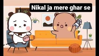 Dudu bubu ko misunderstand kar rahe hai l bubu dudu cute love story @bear or panda