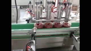 4 heads filling and capping machine