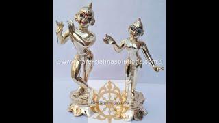 10 Inches Lord Radha Krishna Deity / Murty / Statue /Vigrah (Asthadhatu Metal)-Contact+91 7004655858