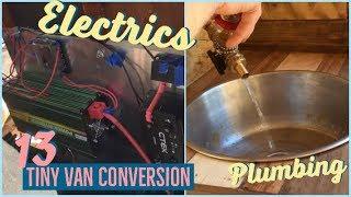 Simple Gravity Fed Plumbing, and Electrical System For Vanlife, Tiny Van Conversion #13