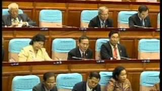 Oct 17, 2011: SRP MP Yim Sovann's speech in the Full National Assembly Meeting