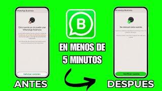 ¡WhatsApp Business Suspendido! Solución Definitiva para 2024 y 2025