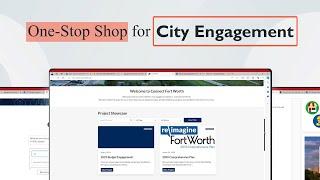 City of Fort Worth | 3 Ways to Engage! - ConnectFW.com