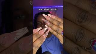 ASMR with long nails  #asmr #shorts #pressonnails