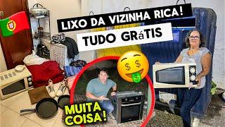 Muito Luxo No Lixo Dos Vizinhos Ricos! Tudo grátis! OQUE TEM NO LIXO EM PIRTUGAL ️