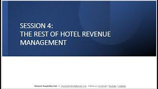 Session #4 REVENUE MANAGEMENT FOR BEGINNERS (in English)