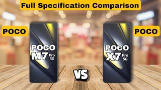 Poco M7 Pro vs Poco X7 Pro Full Specification Comparison