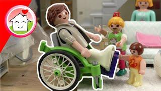 Playmobil Familie Hauser - Papa im Rollstuhl - Krankenhaus Geschichte für Kinder