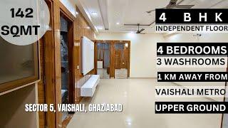 New 4 BHK Independent Builder floor for sale in Vaishali, Ghaziabad | near NH 24, East Delhi & Metro