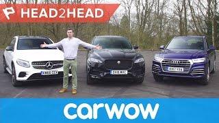 Mercedes GLC v Audi Q5 vs Jaguar F-Pace review | Head2Head