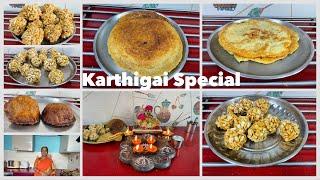 Karthigai Deepam Celebration  2024 I How to make Pori Urundai,Adai ,Appam I