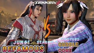  Tekken 8 - BeFamous (Jun) #1 vs Cuddle Core (Xiaoyu) #2 | Serenity vs Trickery!