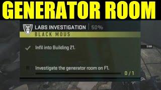 How to complete labs investigation DMZ - investigate generator room on f1 (Call of duty)