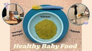 HEALTHY BABY FOOD | CHICKEN & VEGETABLES PUREE | Hazel's Diary