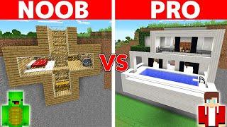 Minecraft NOOB vs PRO: SAFEST CLIFF HOUSE BUILD CHALLENGE