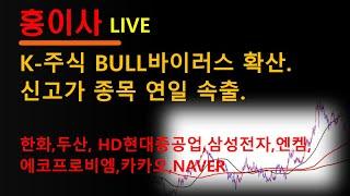 K주식 BULL바이러스 확산 ,신고가 종목 연일 속출 #주식투자 #키움증권#HD현대중공업#주식투자 #키움증권#HD현대중공업
