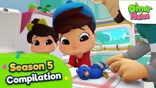 Compilation Season 5 NEW | Islamic Series & Songs For Kids | Omar & Hana English