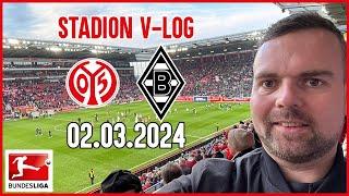 Stadionerlebnis am 02.03.24: FSV Mainz 05 vs. Borussia M'gladbach | Mein erster Stadion vLog!