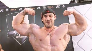 Greek bodybuilders - Pantelis Stavroulakis and Christos Pistolas at FIBO 2017