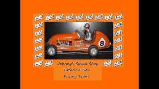 Johnnys Speed Shop Father & Son Fast Orange Racing Car 8