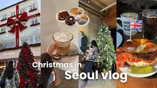 Seoul Travel Vlog | first time in korea | cafes and bakeries ｜shopping and christmas market 