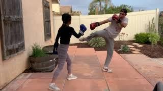 Kick boxing training