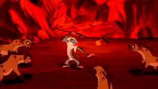 The Lion King - Rafiki Attacks Hyenas