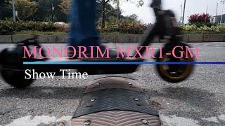 Demonstration video of the monorim MXR1-GM, a rear suspension made exclusively for German standards.