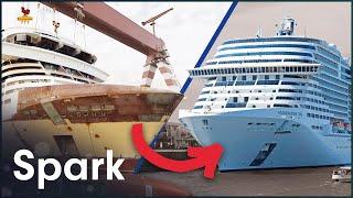 How Do They Build Giant Cruise Ships? | The Meraviglia Cruise Ship | Spark