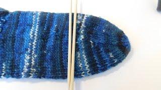 Socken stricken Tutorial - Teil 5 - Die Sockenspitze