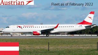 Austrian Airlines Fleet as of February 2022