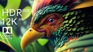 Animal Colorful Life in 12K HDR 120fps Dolby Vision - Cinematic music (dynamic color)