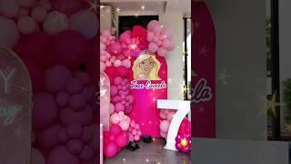 Barbie Theme Birthday Balloon Decoration Idea