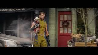 Wolverine using dogpool as a shield scene | Deadpool and wolverine ((2024))