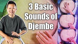 3 basic sounds of djembe with demo