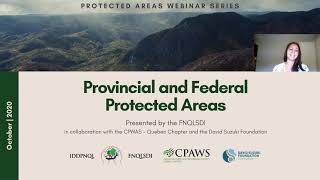 Conservation, Protected Areas Series - Provincial and Federal Protected Areas