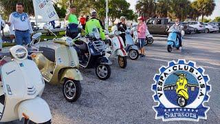 Vespa Club of Sarasota, Florida - "Dem Beaches North" Ride over Longboat Key to Anna Maria Island